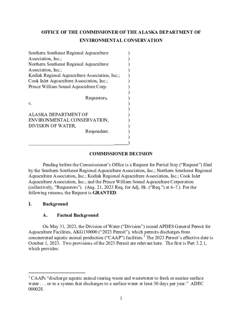 Fillable Online dec alaska Notice for Request for Adjudicatory Hearing Fillable Online dec alaska Notice for Request for Adjudicatory Hearing