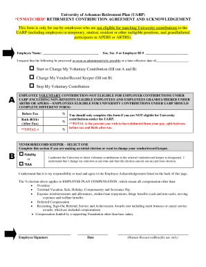 Fillable Online New Employee Initial Election (fill out A or B, plus C ...