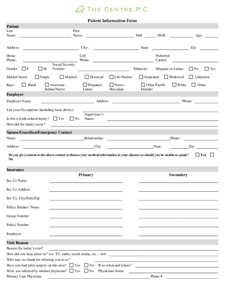 Fillable Online Medical Spa Patient Forms Fax Email Print pdfFiller Fillable Online Medical Spa Patient Forms Fax Email Print pdfFiller