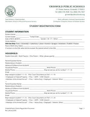 GPS Registration Form