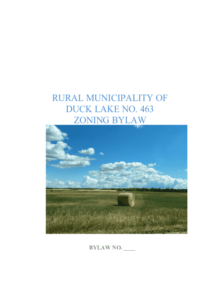 Fillable Online rural municipALity of Duck lake no. 463 ZONING BYLAW