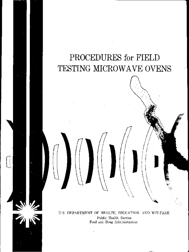 Fillable Online Procedures for field testing microwave ovens. Final report Fax Email Print