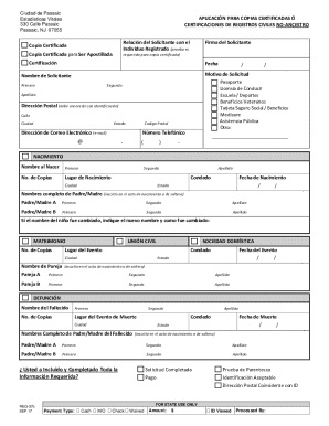 Birth certificateservice directory list