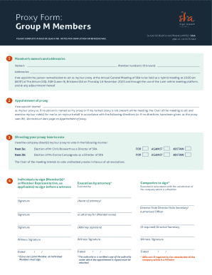 Fillable Online Proxy Form: Fax Email Print - pdfFiller