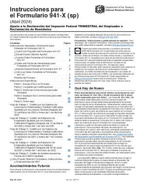 Instrucciones para el formulario 941-x (pr)