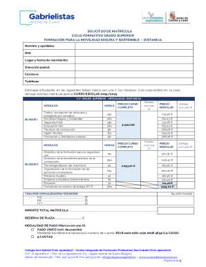 Tcnico superior en formacin para la movilidad segura y ...