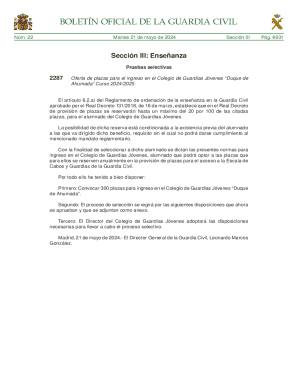 Convocatoria de plazas para el ingreso en el colegio de ...