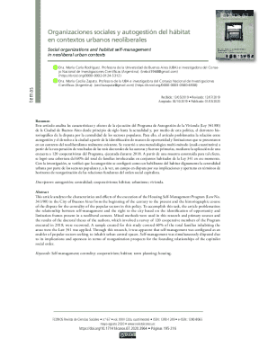 Social organizations and habitat self-management in ...