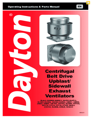 Centrifugal belt drive upblast/ sidewall exhaust ventilators