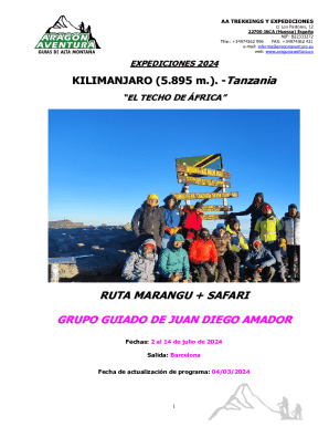 Aa trekkings y expediciones sl company profile