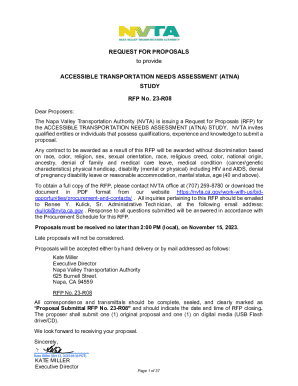 REQUEST FOR PROPOSALS to provide ACCESSIBLE ...