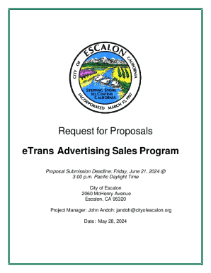 Request for Proposals eTrans Advertising Sales Program