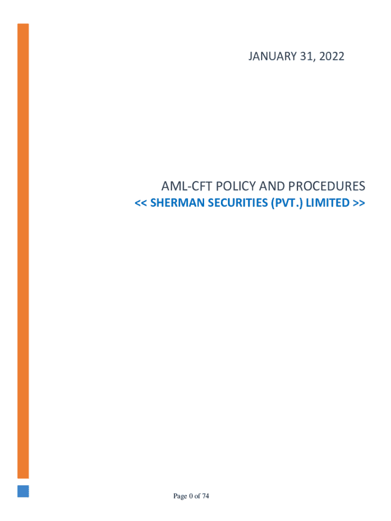 Fillable Online AML-CFT policy and procedures. Fax Email Print - pdfFiller