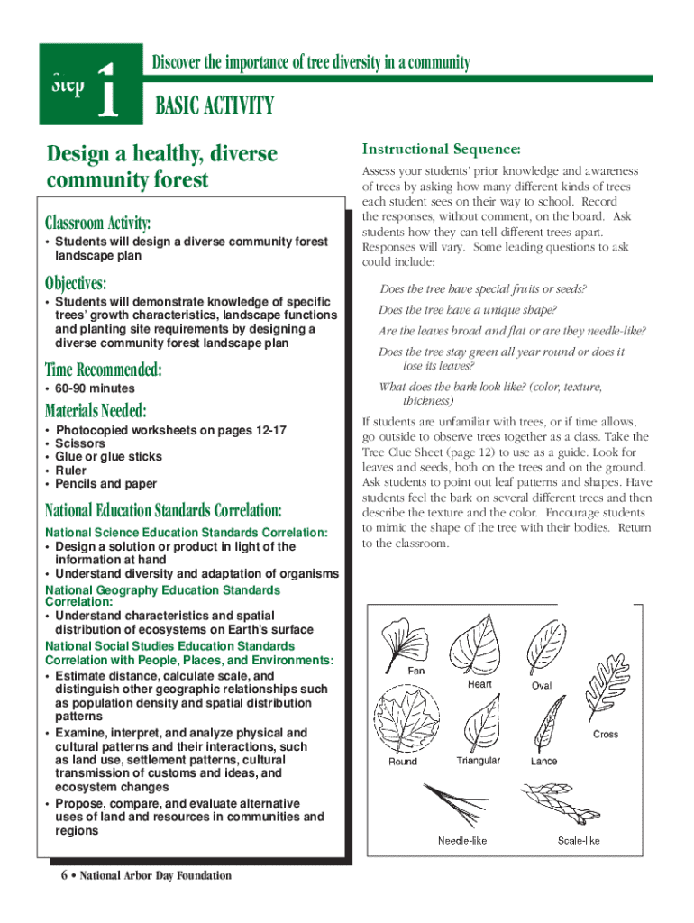 Fillable Online dnr maryland Discover the Importance of Tree Diversity ...