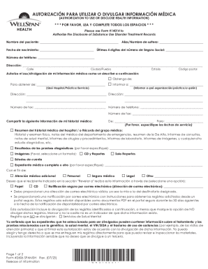 Autorizacin para divulgar informacin de salud protegida ...