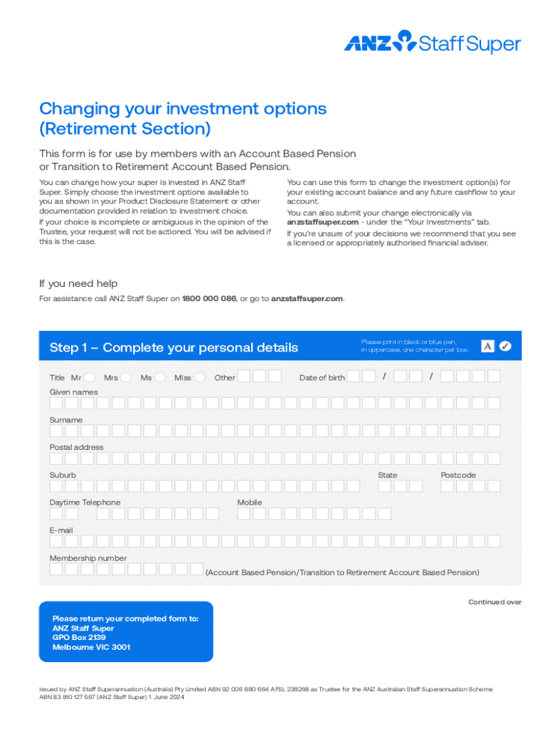 Fillable Online FRS Programs Comparing the Plans Changing Plans Fax ...