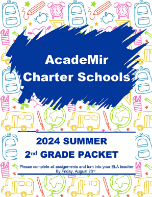 Fillable Online 2nd GRADE PACKET Fax Email Print - pdfFiller