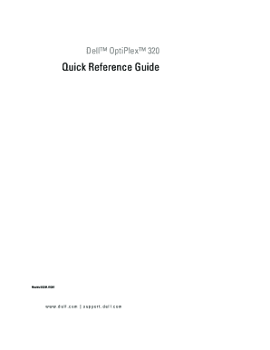 Dell optiplex 320 user's guide