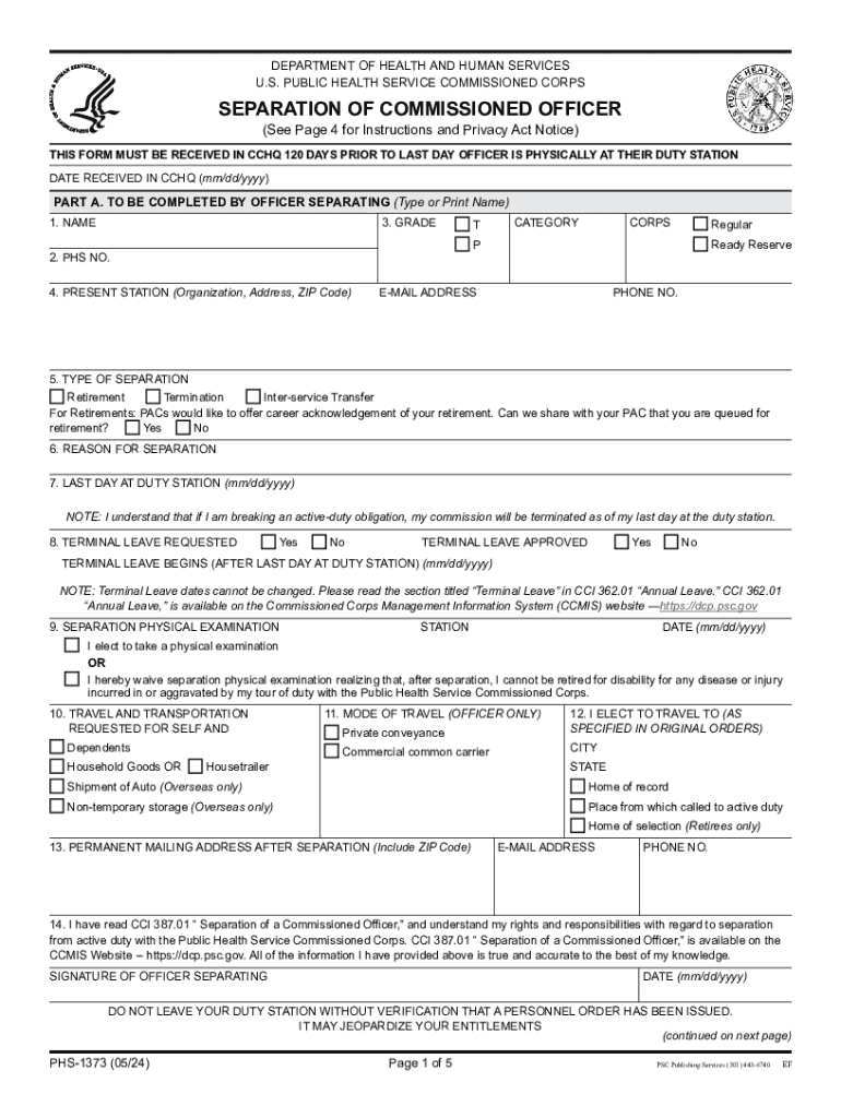 PHS-6134 Statement of Service Preview on Page 1