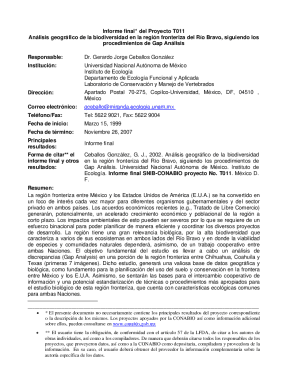 Transnational gap analysis of the rio bravo/rio grande ...