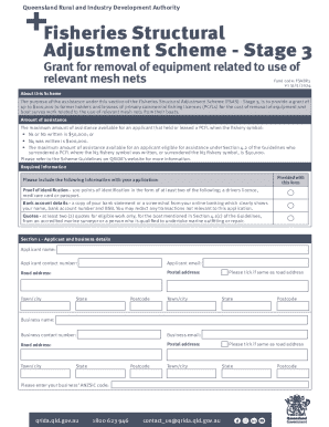 Fisheries Structural Adjustment Scheme - Stage 3