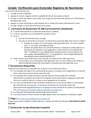 Solicitud para corregir o enmendar un acta ...