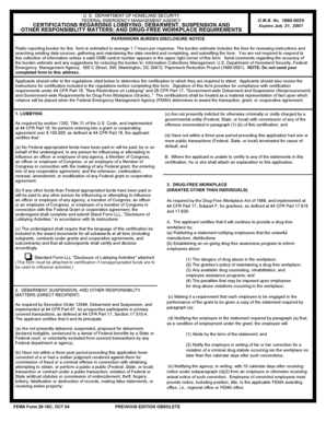 FEMA Form 20-16C Certification
