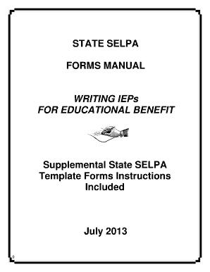 California IEP Form Template