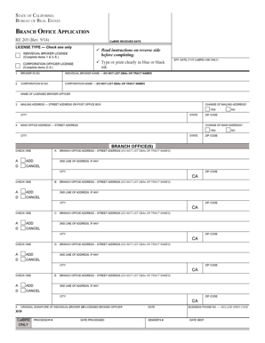California Branch Office Application