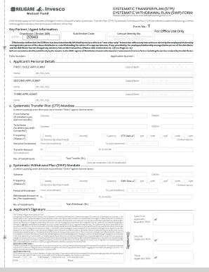 Religare Invesco Mutual Fund STP/SWP Form
