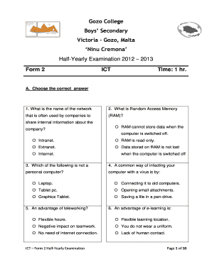 Form preview