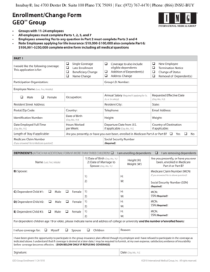 GEOSM Group Enrollment Form