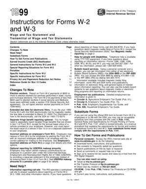 Instructions for Forms W-2 and W-3