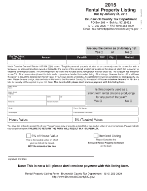 Rental Property Listing Form