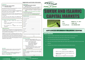 SUKUK AND ISLAMIC CAPITAL MARKETS