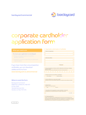 Barclaycard Commercial Card Application