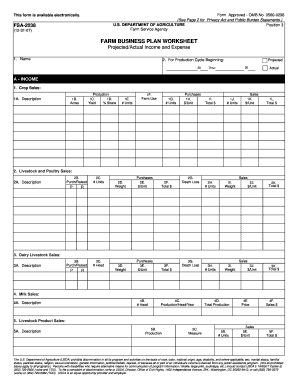 Farm Business Plan Worksheet Example - Fill Online, Printable, Fillable,  Blank | pdfFiller