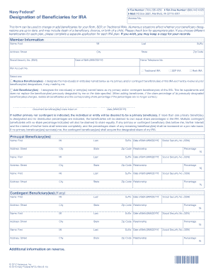 IRA Beneficiary Designation Form