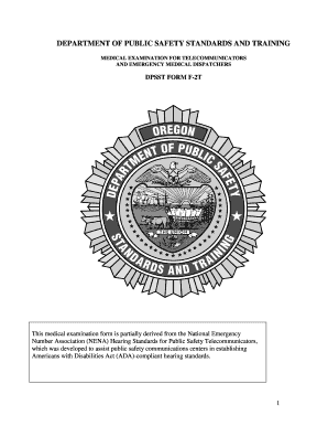 Medical Examination for Telecommunicators and Emergency Medical Dispatchers
