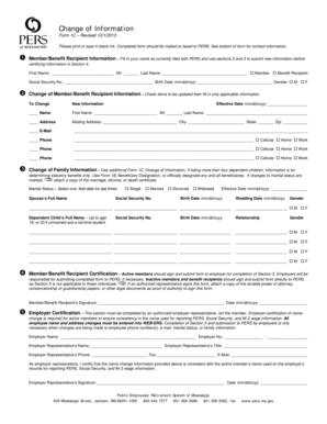 Change of Information Form 1C