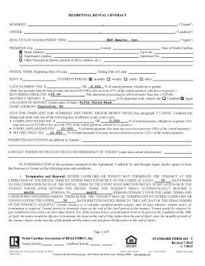 Residential Rental Contract