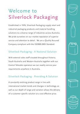 Silverlock Packaging Product Catalog
