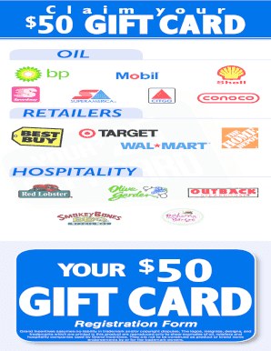Gift Card Registration Form