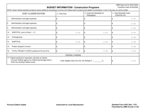 Federal Assistance Request Form