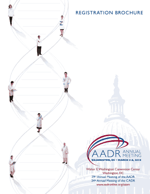 REGISTRATION BROCHURE - IADR/AADR