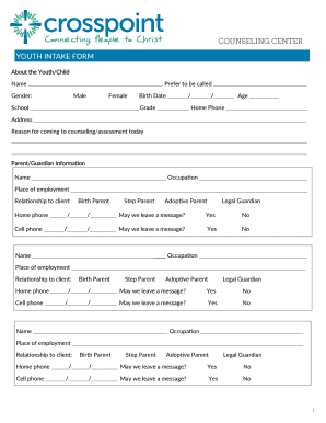 Youth Intake Form