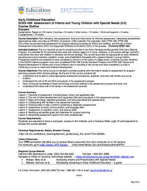 Fillable Online Earlychildhood Educ Ubc Assignments Based On 100 Marks 2 Quizzes 10 Marks 3 Chat Rooms 15 Marks 1 Think And Respond 5 Marks Earlychildhood Educ Ubc Fax Email Print Pdffiller