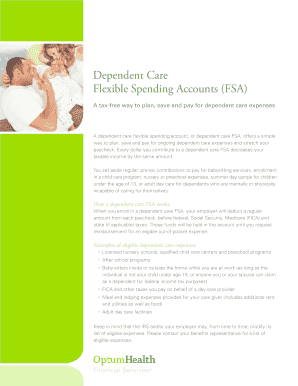 Dependent Care Flexible Spending Account