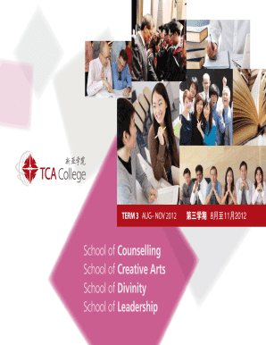 2015 Term 3, Aug Nov Course Brochure 2015 - TCA College - tca edu