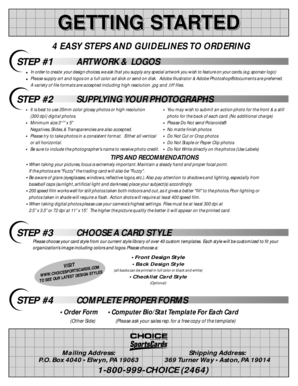 Trading Card Order Form